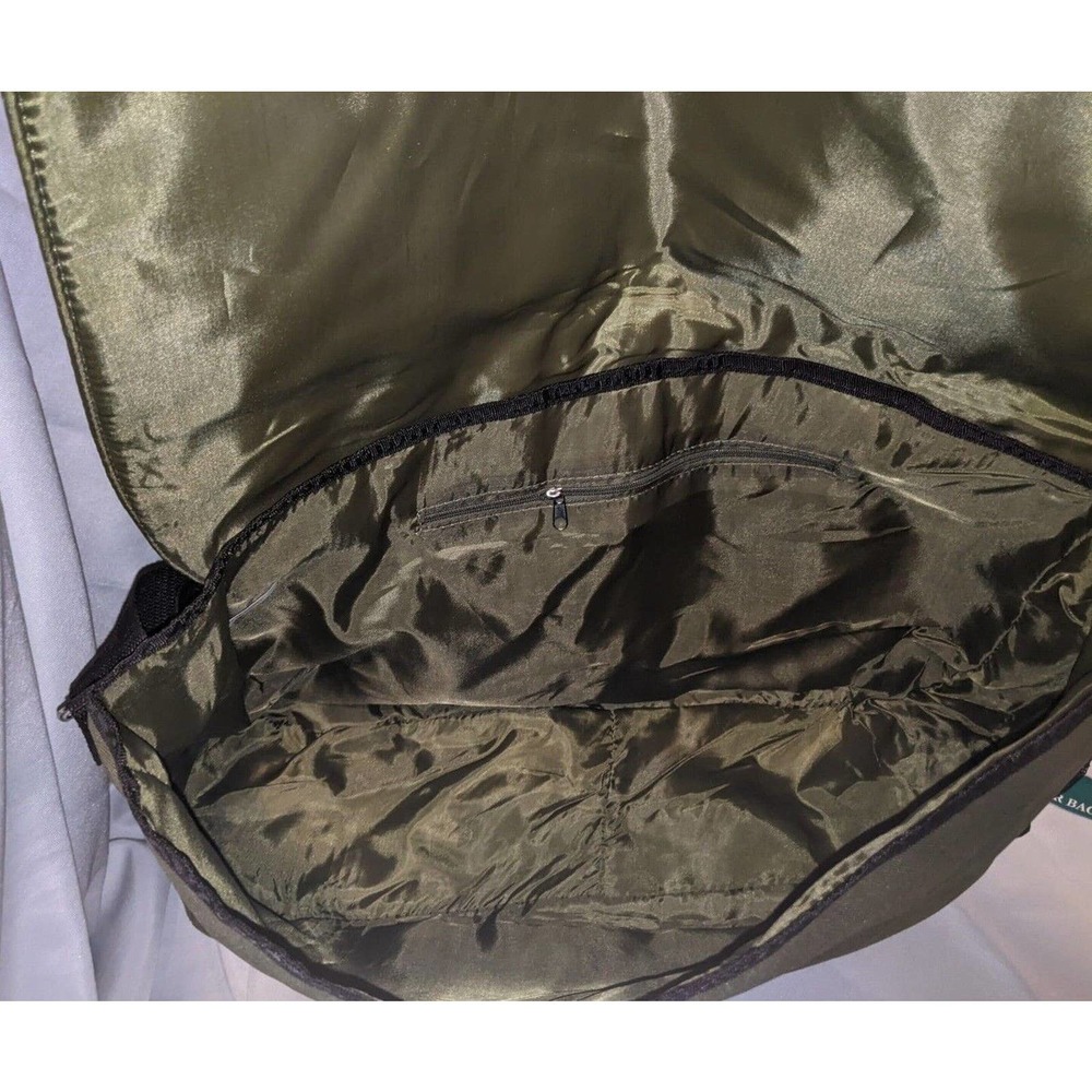 Ed Hardy SPEEDY Motorcycle Skeleton ARMY GREEN Messenger Bag Y2K NWT - Picture 7 of 7